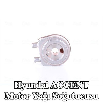 NISSENS Yağ filtresi muhafazası olmayan motor yağı soğutucusu, filtre olmadan — 2002 Hyundai Accent