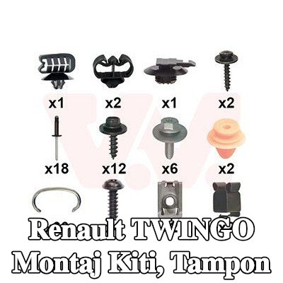 VAN WEZEL Montaj Kiti, tampon — 2016 Renault Twingo