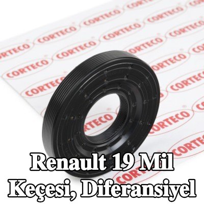 CORTECO Mil Keçesi, diferansiyel — Renault 19