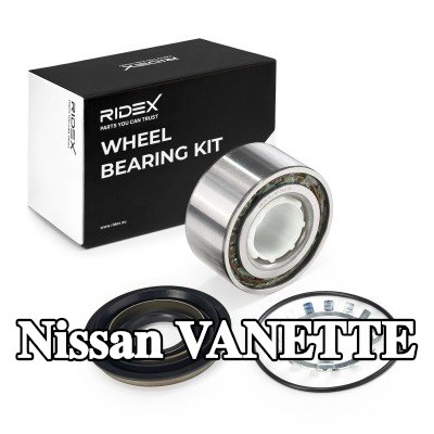 RIDEX مجموعة محامل العجلات - الجانب الأيسر, المحور الخلفي, يمين — Nissan Vanette