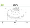 VALEO Ön aks fren diski, Outer Diameter: 241mm, Havalandırmalı — 1997 Hyundai Accent (1)