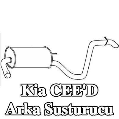 VEGAZ Arka susturucu — Kia Cee'd