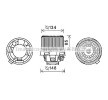 PRASCO Isıtıcı fan motoru — Peugeot 207 (1)