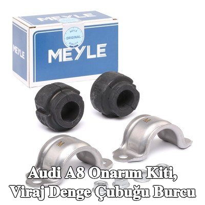 MEYLE Onarım kiti, anti-roll bar burcu Ön Aks, kelepçeli, somunlu — 2000 Audi A8