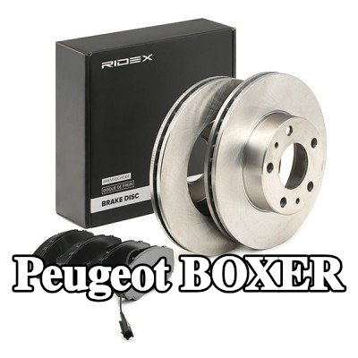 RIDEX مجموعة أقراص الفرامل والوسادات للمحور الأمامي, Ø: 280mm, مزود بفتحات تهوية داخلية — 2000 Peugeot Boxer