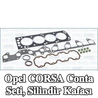 AJUSA Conta seti, silindir kapağı contalı silindir kapağı, valf gövdesi contalı — 1998 Opel Corsa
