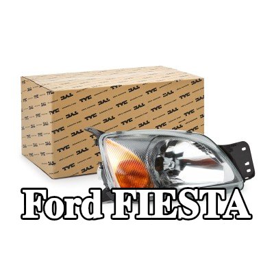 TYC المصباح الأيمن, H4, مع حامل لمبة, مع محرك كهربائي — 2000 Ford Fiesta