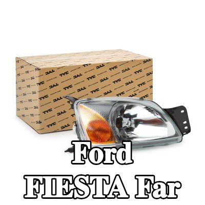 TYC Far Sağ, H4, ampul tutuculu, elektrik motorlu — 2000 Ford Fiesta