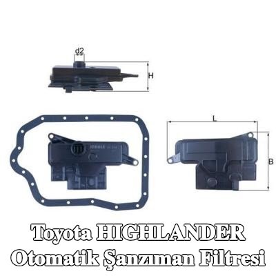 MAHLE Conta/sızdırmazlık elemanlı otomatik şanzıman filtresi — Toyota Highlander