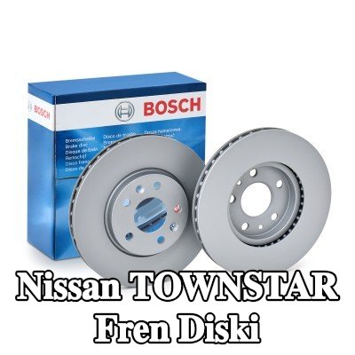 BOSCH Fren diski Dış Çap: 296mm, Havalandırmalı, Kaplamalı — Nissan Townstar