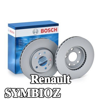 BOSCH القطر الخارجي لقرص المكابح: 296mm, مُهوى, مطلي — Renault Symbioz