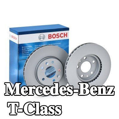 BOSCH القطر الخارجي لقرص المكابح: 296mm, مُهوى, مطلي — Mercedes-Benz T-Class