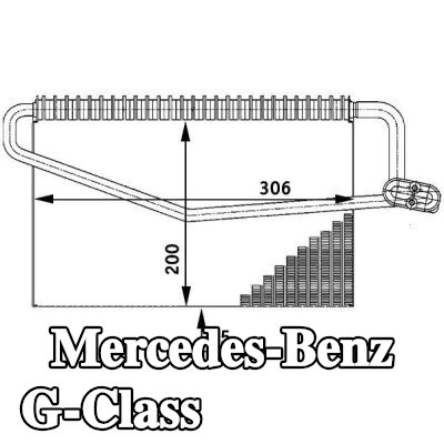 MAHLE مبخر تكييف الهواء مع حشيات/أختام, بدون صمام التمدد — 2000 Mercedes-Benz G-Class