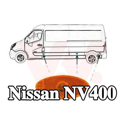 VAN WEZEL عدسة المصباح الأمامي الأيسر, يمين, كلا الجانبين — Nissan Nv400
