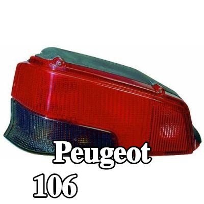 ABAKUS المصباح الخلفي الأيسر, بدون لمبة, بدون حامل لمبة — Peugeot 106