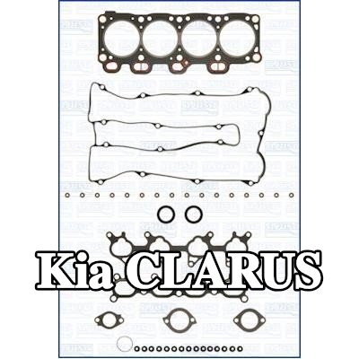 AJUSA مجموعة حشيات, رأس الأسطوانة مع حشوة رأس الأسطوانة, مع أختام ساق الصمام, FIBERMAX — Kia Clarus
