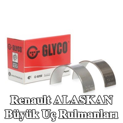 GLYCO Bronz kaplı çelik sırtlı büyük uç rulmanları — Renault Alaskan