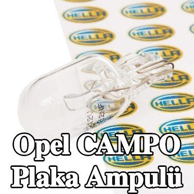 HELLA Plaka ampulü — 1990 Opel Campo