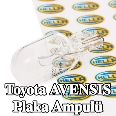 HELLA Plaka ampulü — Toyota Avensis