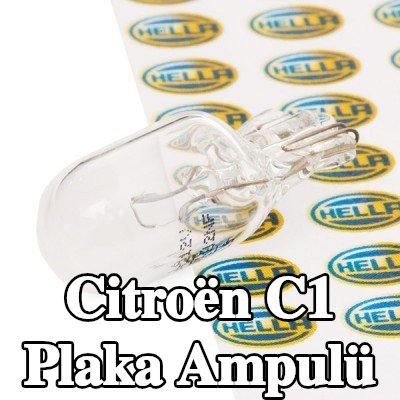 HELLA Plaka ampulü — 2012 Citroën C1