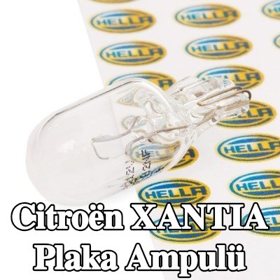 HELLA Plaka ampulü — Citroën Xantia