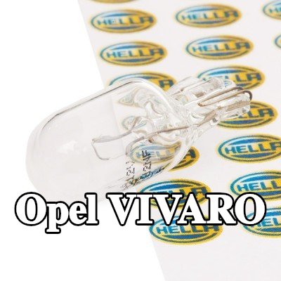 HELLA مصباح لوحة الأرقام — Opel Vivaro