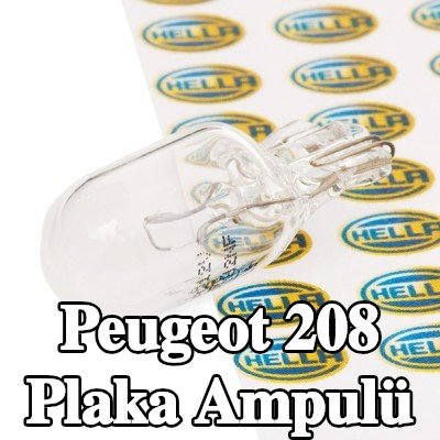 HELLA Plaka ampulü — Peugeot 208