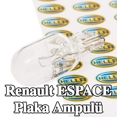 HELLA Plaka ampulü — Renault Espace