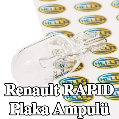 HELLA Plaka ampulü — Renault Rapid