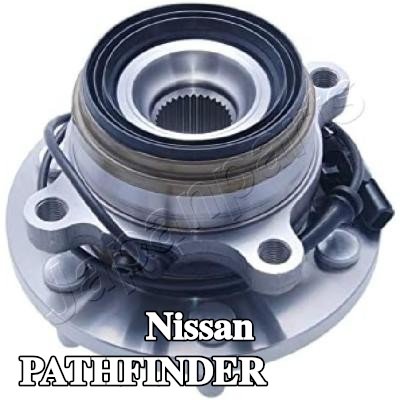 JAPANPARTS محور العجلة المحور الأمامي, مع مستشعر ABS مدمج — 2002 Nissan Pathfinder