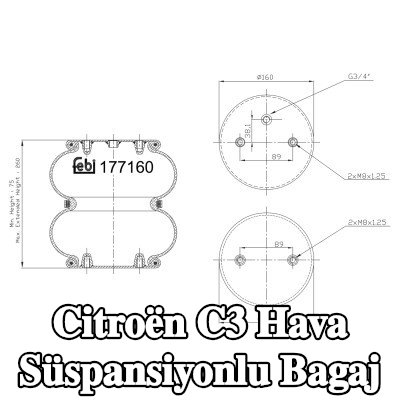 FEBI BILSTEIN Hava süspansiyonlu bagaj — Citroën C3