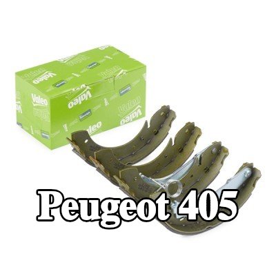 VALEO مجموعة أحذية الفرامل للمحور الخلفي, بدون أسطوانة فرامل العجلة — 1997 Peugeot 405
