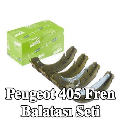 VALEO Arka aks fren pabucu seti, tekerlek fren silindiri olmadan — 1997 Peugeot 405