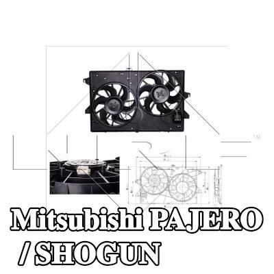 NRF مروحة, المبرد 315mm, مع غطاء مروحة المبرد — Mitsubishi Pajero / Shogun