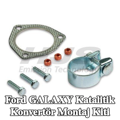 HJS Kelepçeli katalitik konvertör montaj kiti — 2002 Ford Galaxy