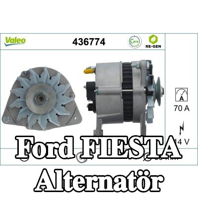 VALEO Alternatör YENİDEN ÜRETİLMİŞ PREMIUM, 70A — 1992 Ford Fiesta