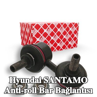 FEBI BILSTEIN Ön aks sol anti-roll bar bağlantısı, 55mm, Çelik — Hyundai Santamo
