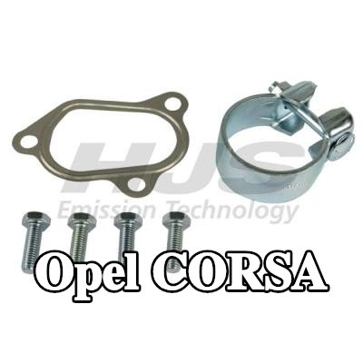 HJS مجموعة تركيب المحول الحفاز — 2012 Opel Corsa