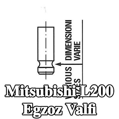 FRECCIA Egzoz valfi Krom kaplı valf gövdesi — Mitsubishi L200