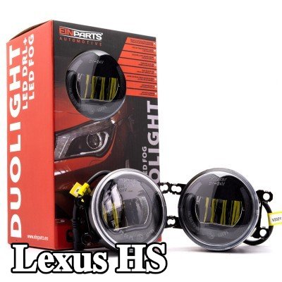 EINPARTS مصباح ضباب DUOLIGHT, الأمامي, H11, H8, LED, مع مجموعة أسلاك, مع مجموعة أدوات التثبيت — Lexus Hs
