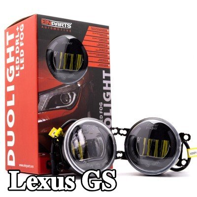EINPARTS مصباح ضباب DUOLIGHT, الأمامي, H11, H8, LED, مع مجموعة أسلاك, مع مجموعة أدوات التثبيت — Lexus Gs