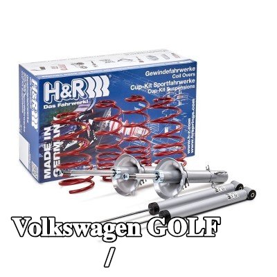H&R مجموعة التعليق، نوابض لولبية / ممتصات صدمات — 1997 Volkswagen Golf