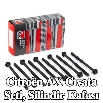 FAI AutoParts Cıvata Kiti, cylinder head M10 x 1.5, 175mm — Citroën Ax