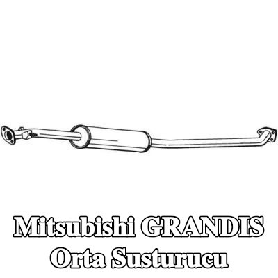 BOSAL Orta susturucu — Mitsubishi Grandis