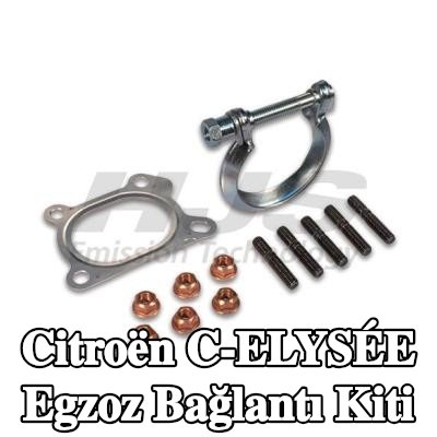 HJS Egzoz bağlantı kiti Katalitik Konvertör — Citroën C-elysée