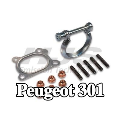 HJS طقم تركيب العادم المحول الحفاز — Peugeot 301