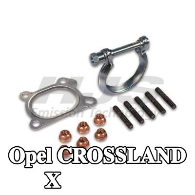 HJS طقم تركيب العادم المحول الحفاز — Opel Crossland X