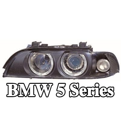 ABAKUS مجموعة المصابيح الأمامية مع محرك لتسوية المصابيح الأمامية — 1997 BMW 5 Series