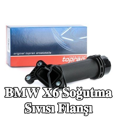 TOPRAN Silindir Kafası Soğutma Suyu Flanşı, contalı/sızdırmaz — BMW X6