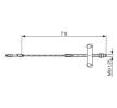 BOSCH El freni kablosu 718mm — 2002 Ford Transit (5)